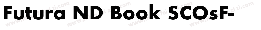 Futura ND Book SCOsF字体转换